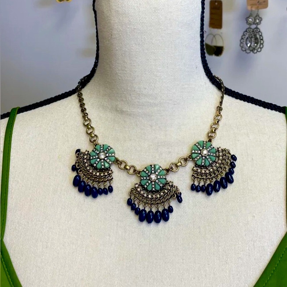 J CREW NECKLACE BIB BOHO STATEMENT - Picture 3 of 6